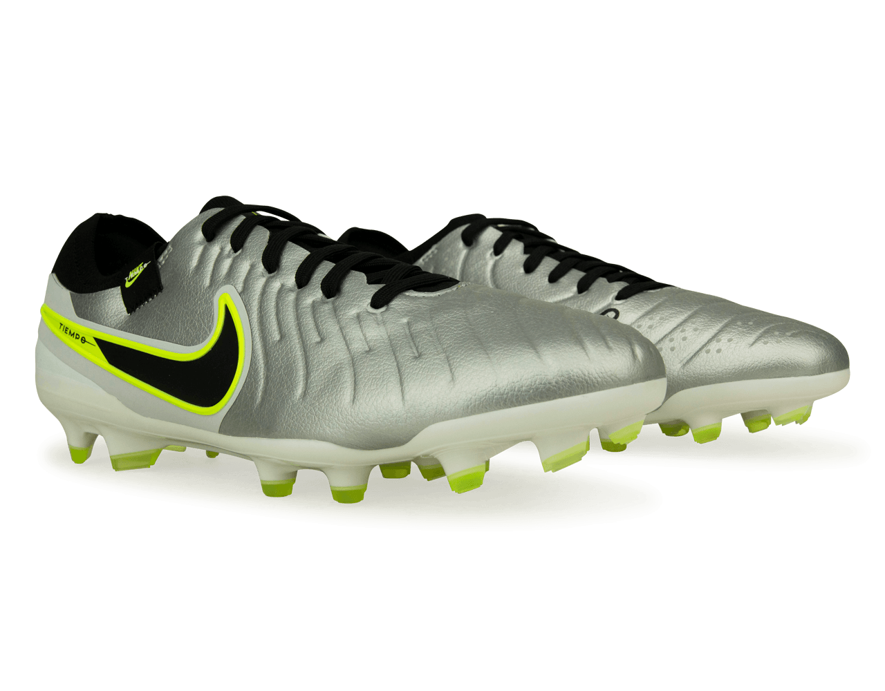 Nike Men's Tiempo Legend 10 Pro FG Silver/Black/Volt