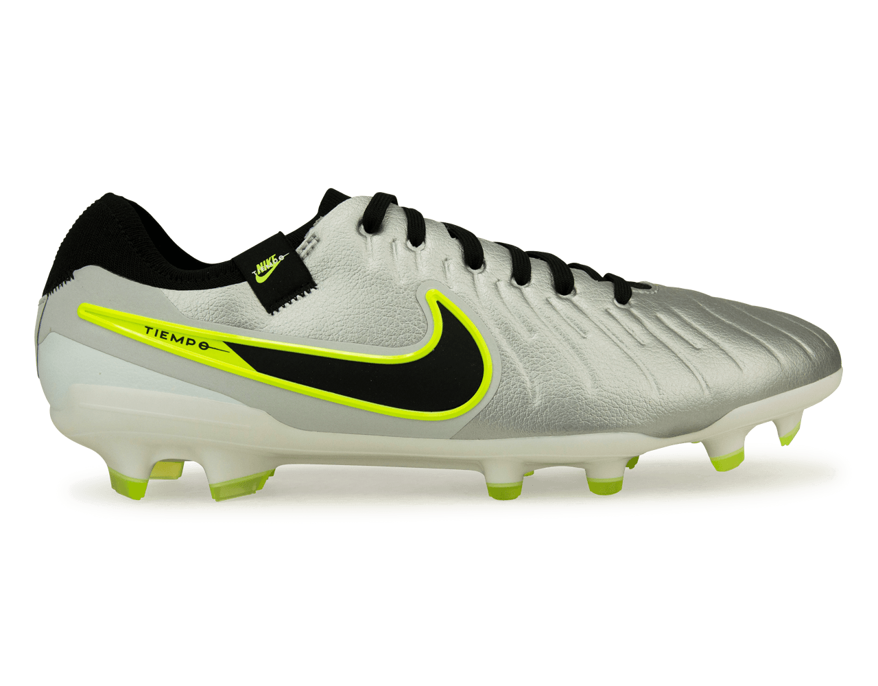 Nike Men's Tiempo Legend 10 Pro FG Silver/Black/Volt
