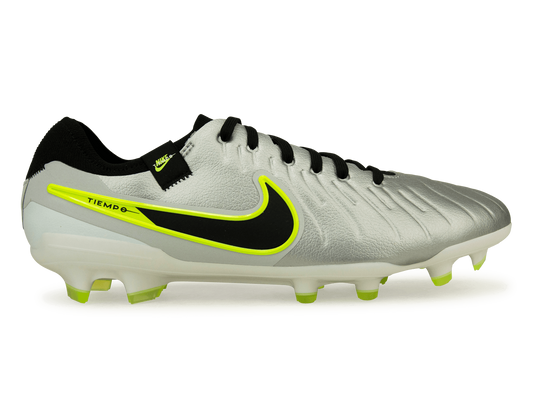 Nike Men's Tiempo Legend 10 Pro FG Silver/Black/Volt