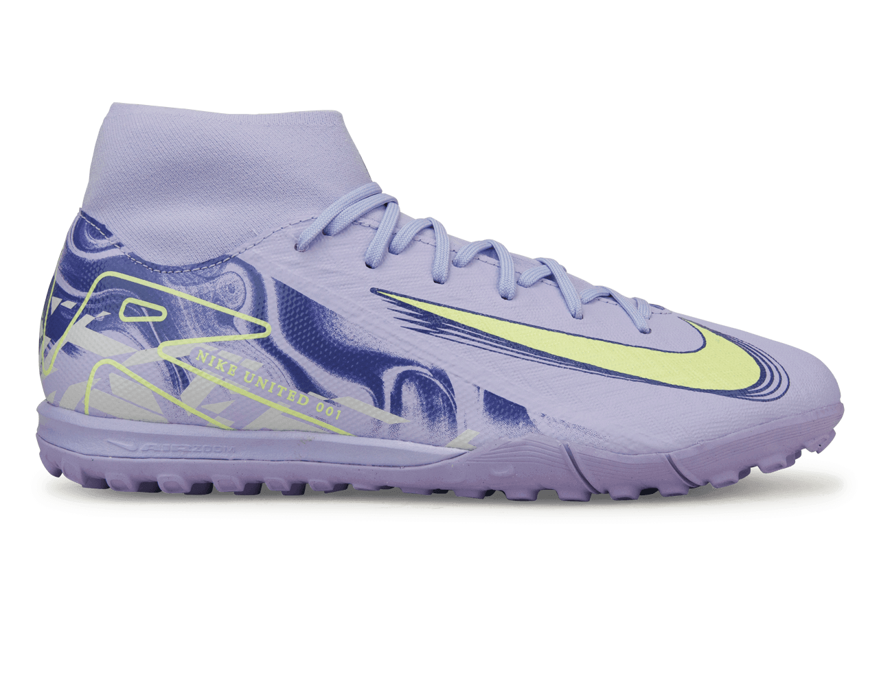 Nike Men's United Mercurial Superfly 10 Academy TF Purple Agate/Barely Volt