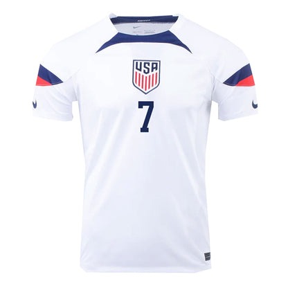 Nike Men's USA 2022/23 Home Jersey w/ Reyna #7 Printing