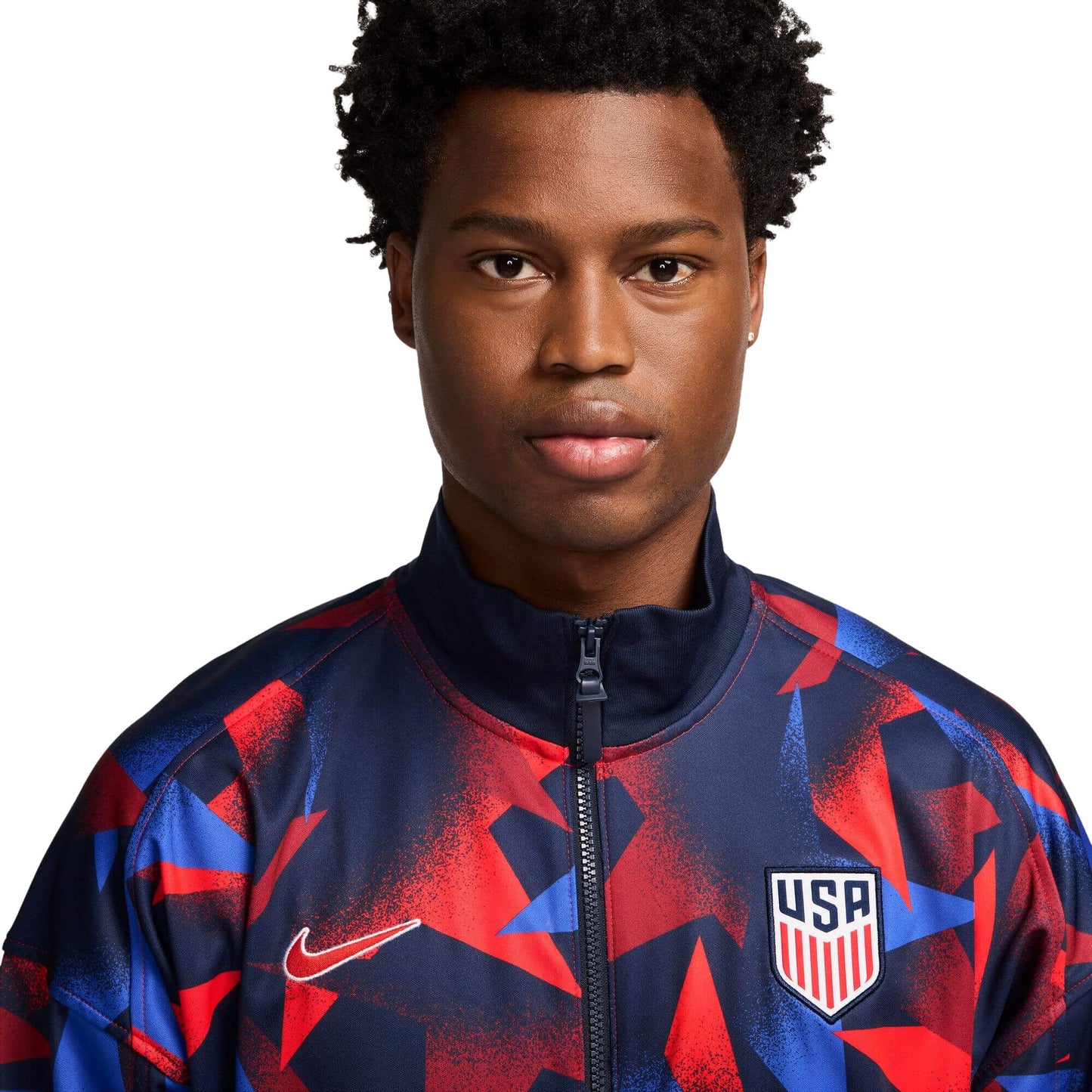 Nike Men's USA Academy Pro Dri-FIT Anthem Jacket Navy/Red