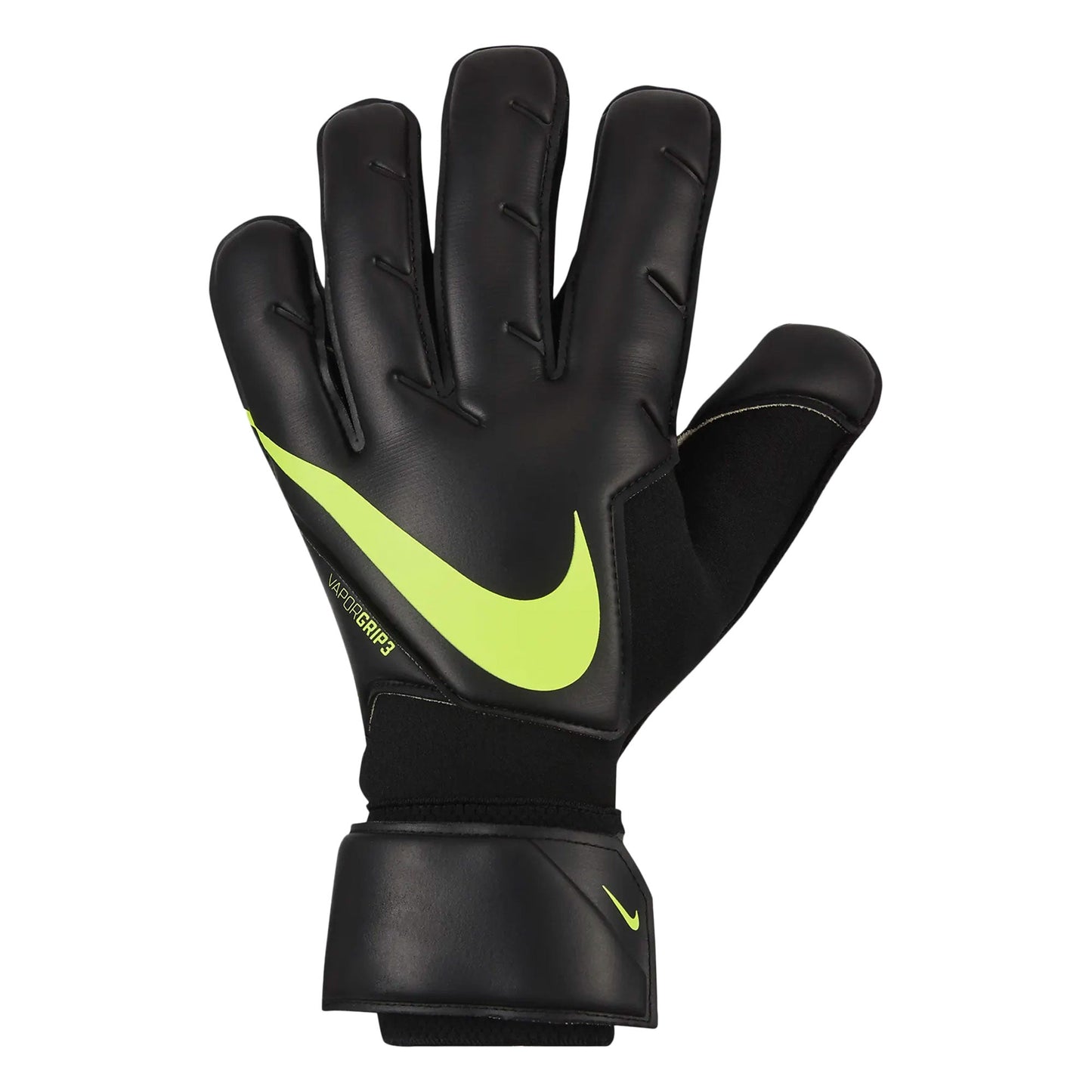 Nike Men's Vapor Grip 3 Goalkeeper Gloves Black/Volt