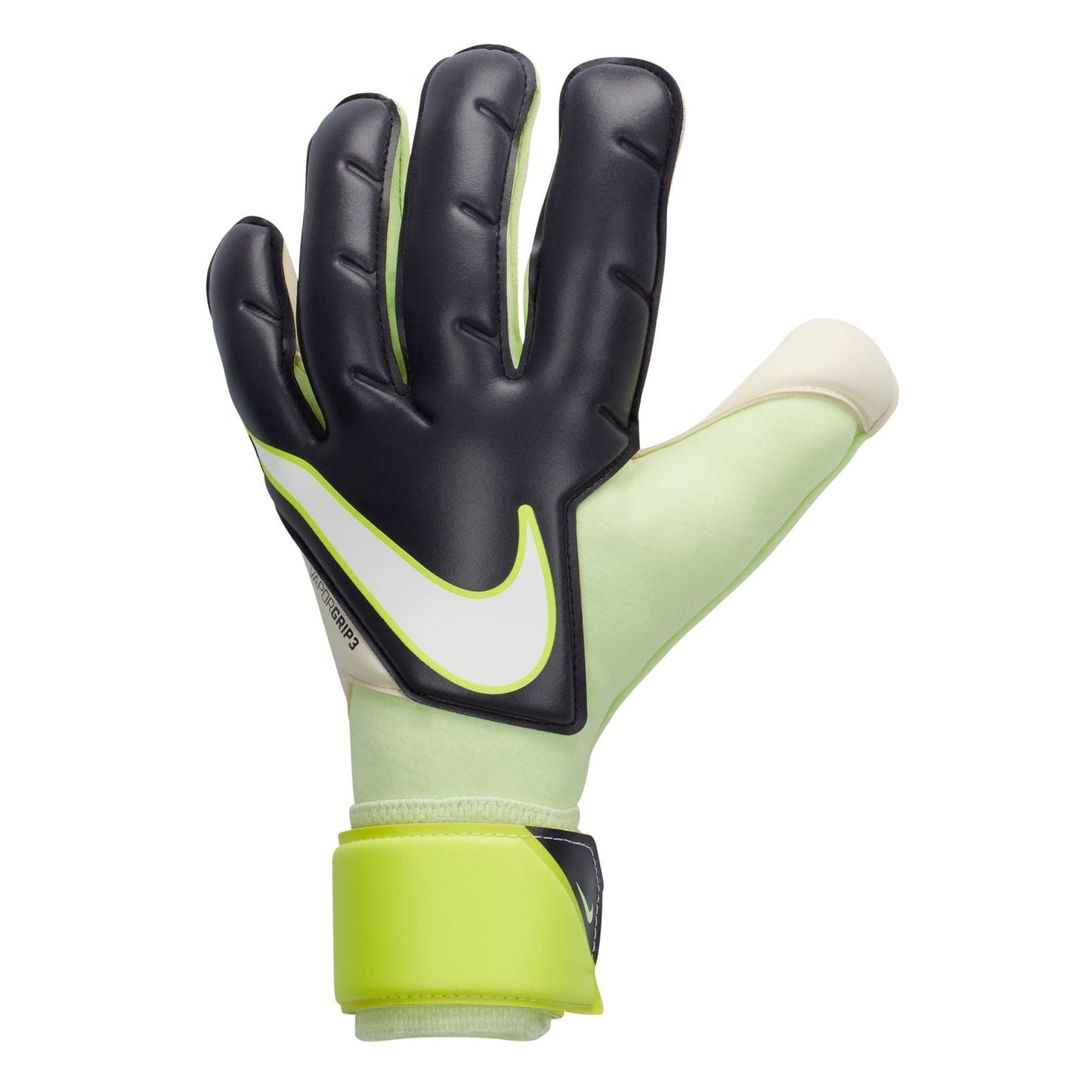 Nike Men's Vapor Grip 3 Goalkeeper Gloves Black/Volt