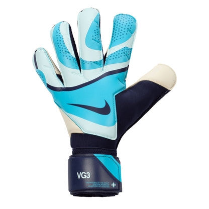 Nike Men's Vapor Grip 3 Goalkeeper Gloves Glacier Blue/Blackened Blue