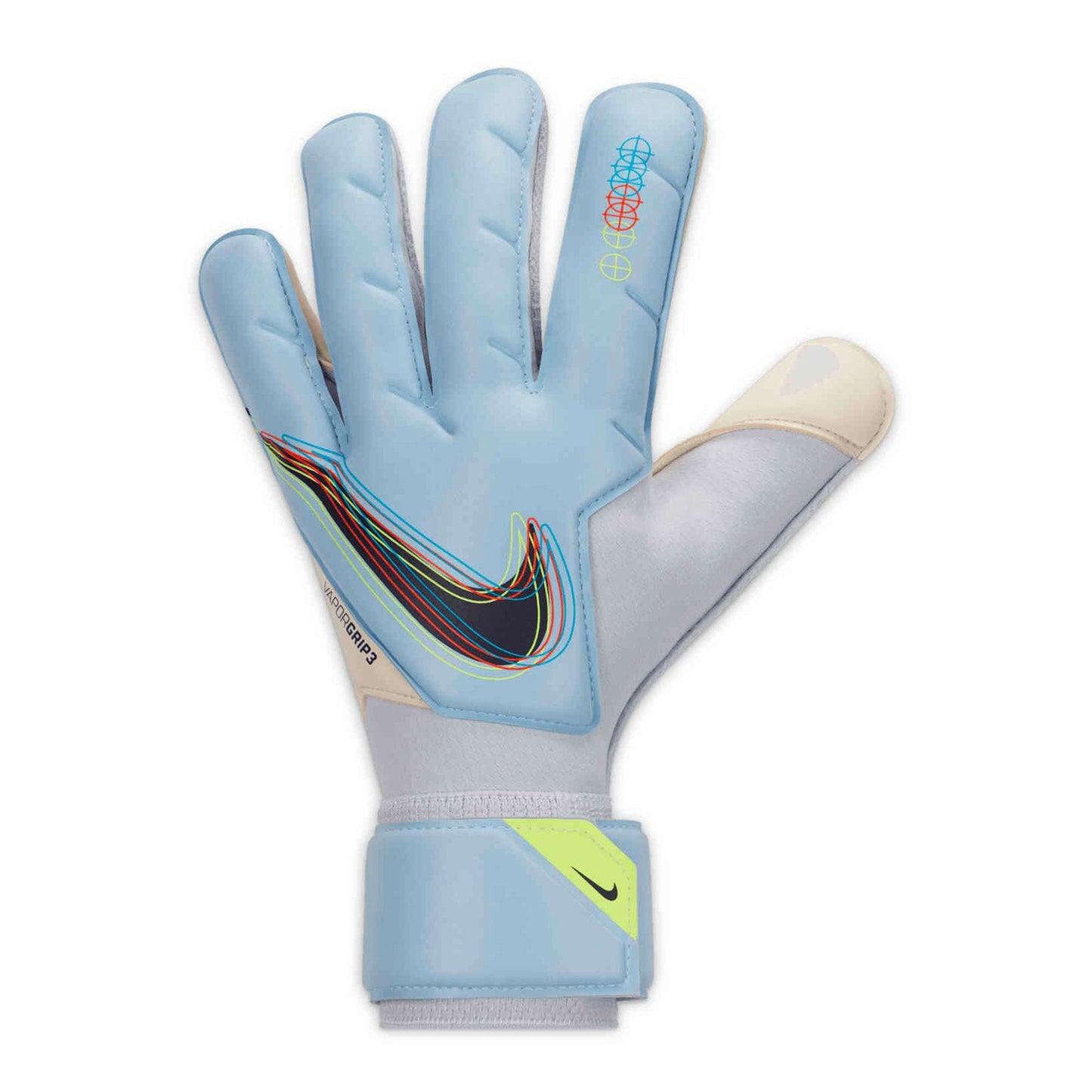 Nike Men's Vapor Grip 3 Goalkeeper Gloves Light Marine/Blackened Blue