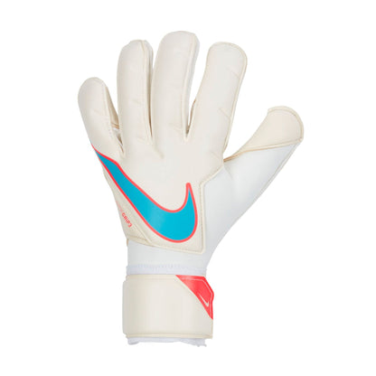Nike Men's Vapor Grip 3 Goalkeeper Gloves White/Baltic Blue
