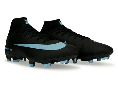 Nike Men's Zoom Mercurial Superfly 10 Academy FG/MG Black/Ice Blue