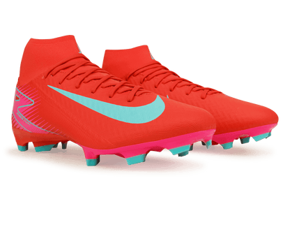 Nike Men's Zoom Mercurial Superfly 10 Academy FG/MG Ember Glow/Aurora Green