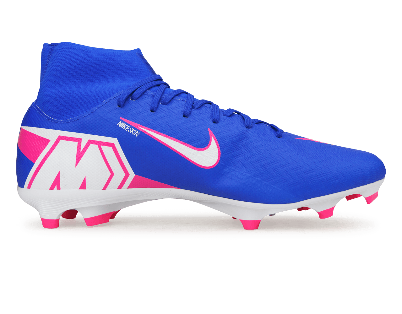 Nike Men's Zoom Mercurial Superfly 10 Academy FG/MG Racer Blue/White
