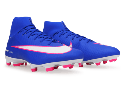 Nike Men's Zoom Mercurial Superfly 10 Academy FG/MG Racer Blue/White