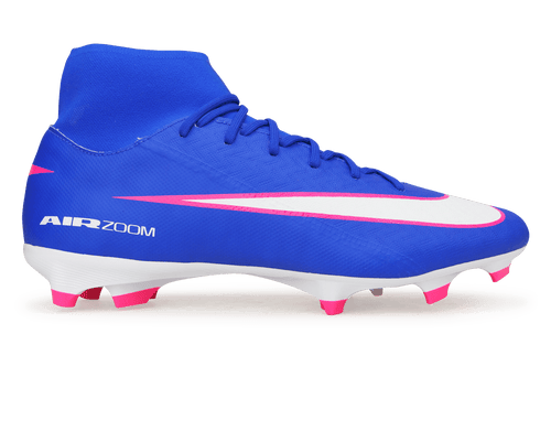 Nike Men's Zoom Mercurial Superfly 10 Academy FG/MG Racer Blue/White