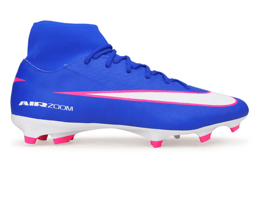 Nike Men's Zoom Mercurial Superfly 10 Academy FG/MG Racer Blue/White