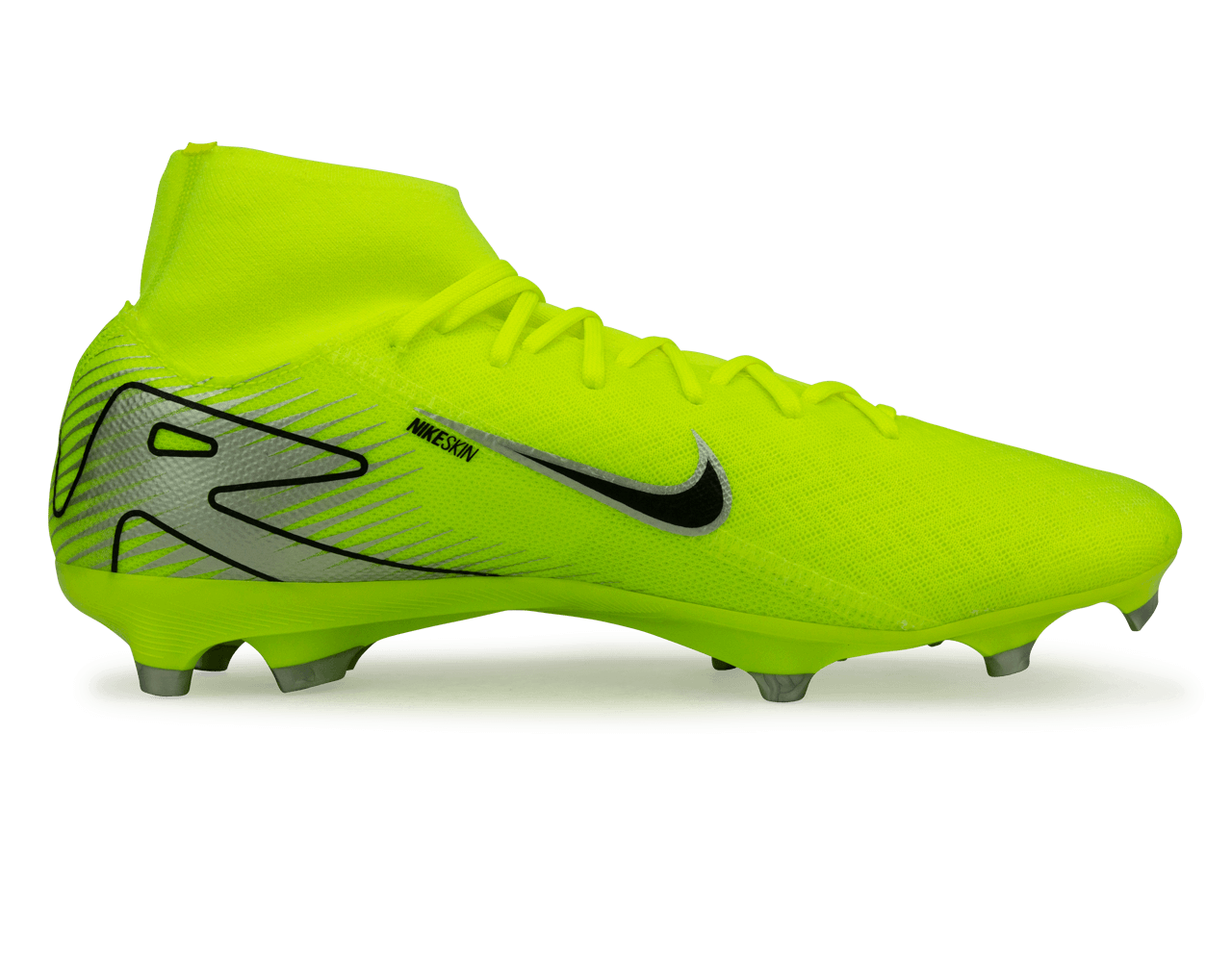 Nike Men's Zoom Mercurial Superfly 10 Academy FG/MG Volt/Black