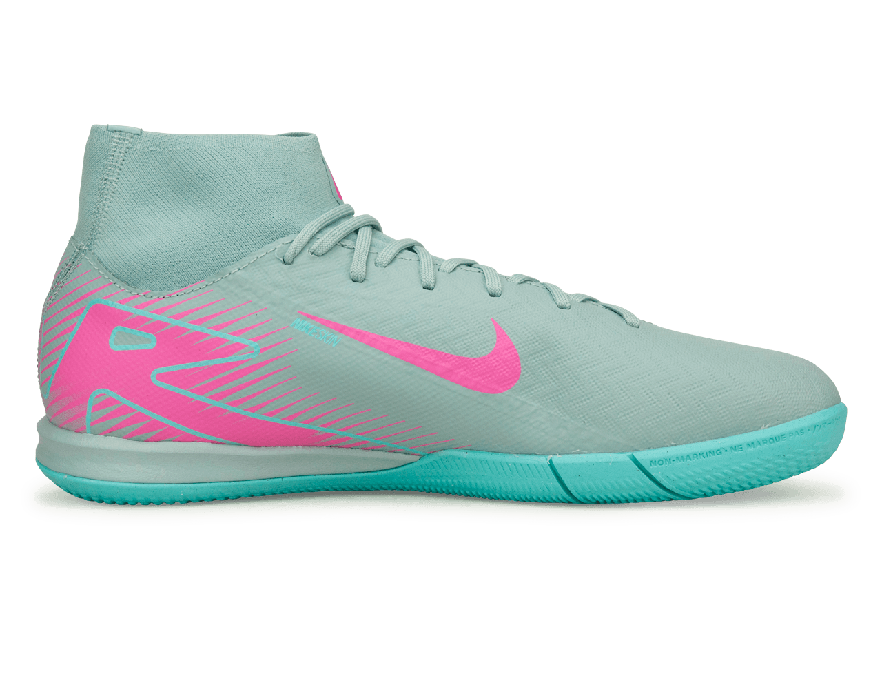 Nike Men's Zoom Mercurial Supefly 10 Academy IC Ocean Cube/Pink Blast