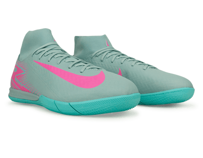 Nike Men's Zoom Mercurial Supefly 10 Academy IC Ocean Cube/Pink Blast