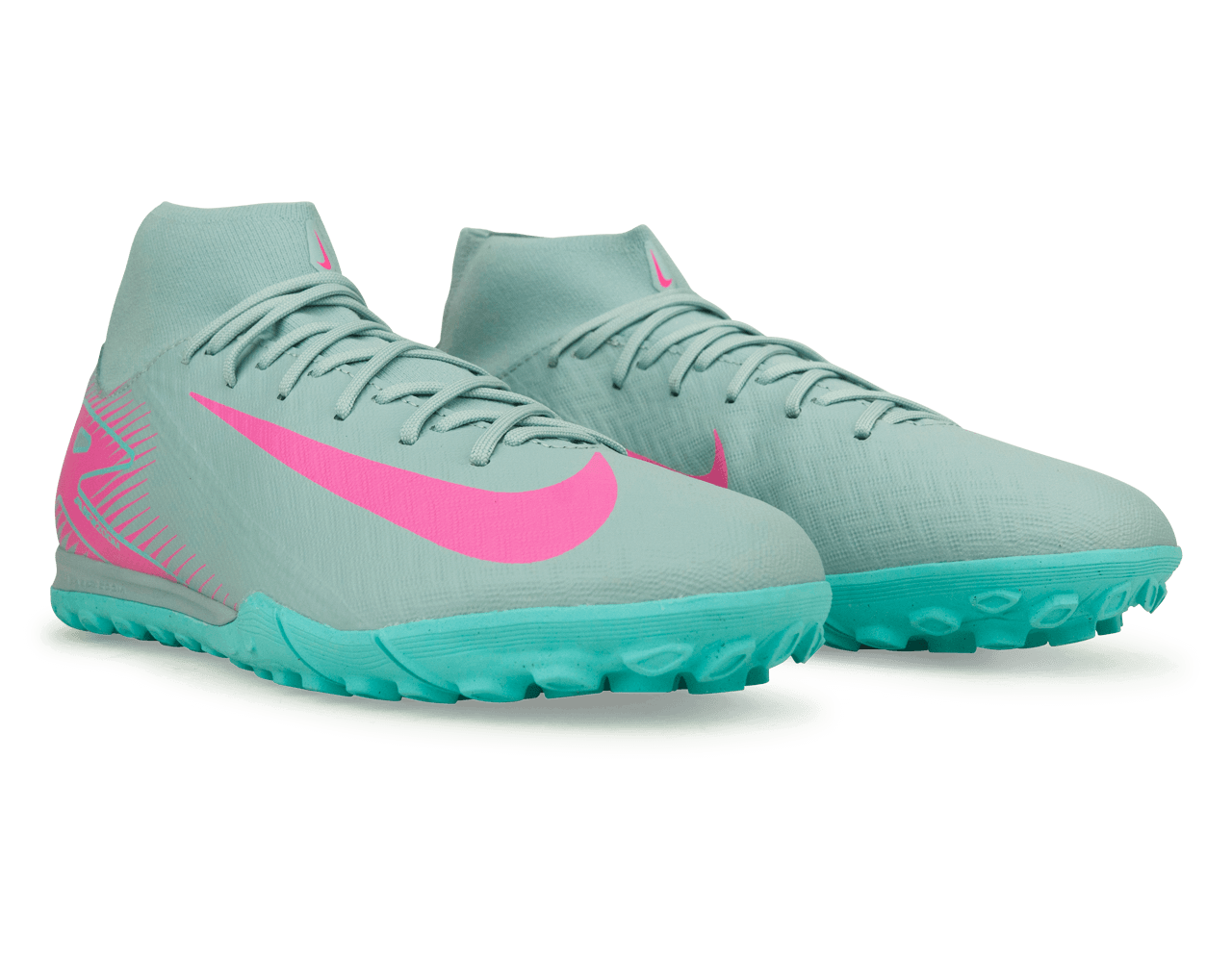 Nike Men's Zoom Mercurial Superfly 10 Academy TF Ocean Cube/Pink Blast