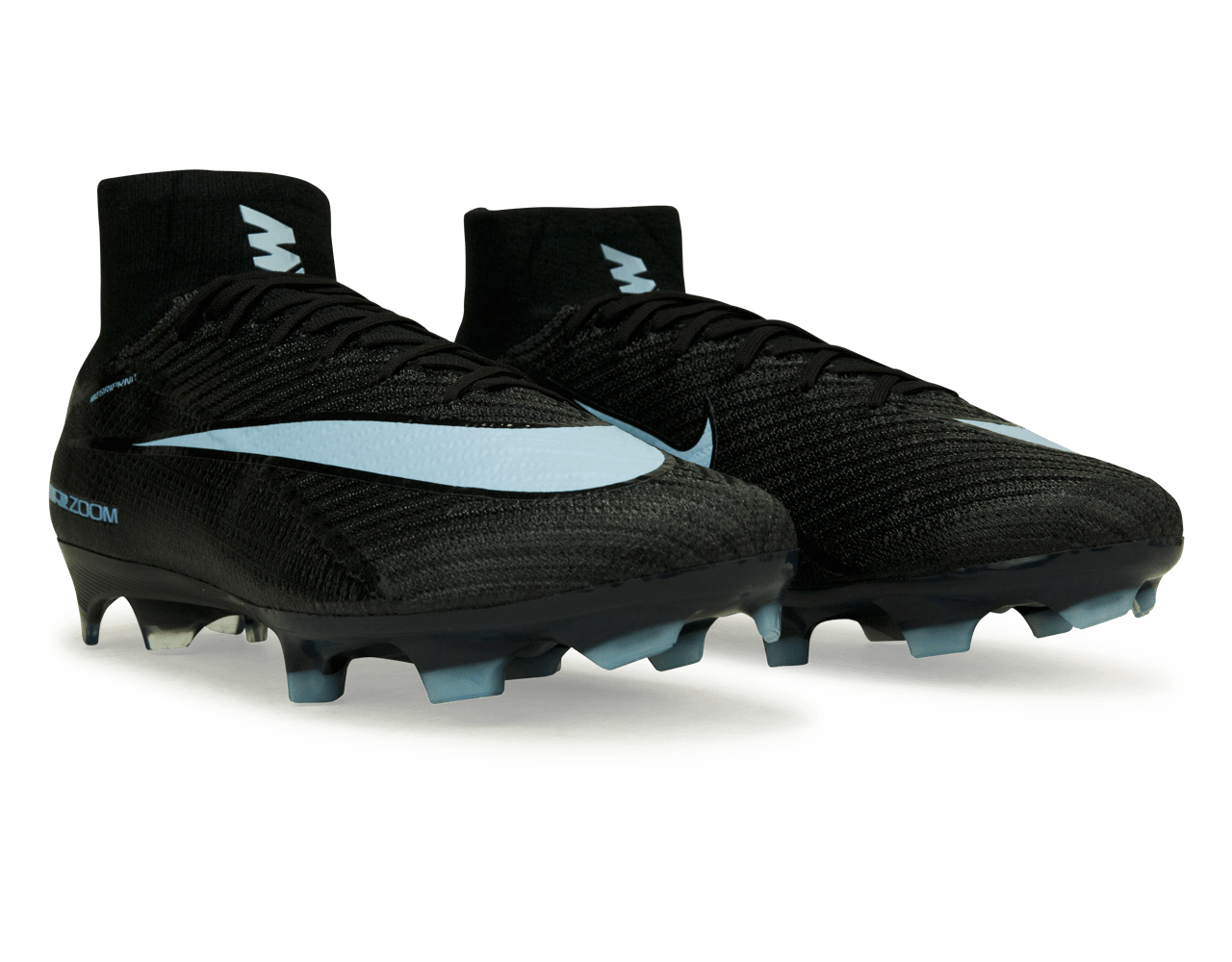Nike Men's Zoom Mercurial Superfly 10 Elite FG  Black/Ice Blue