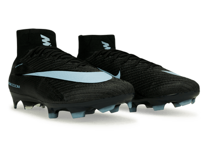 Nike Men's Zoom Mercurial Superfly 10 Elite FG  Black/Ice Blue