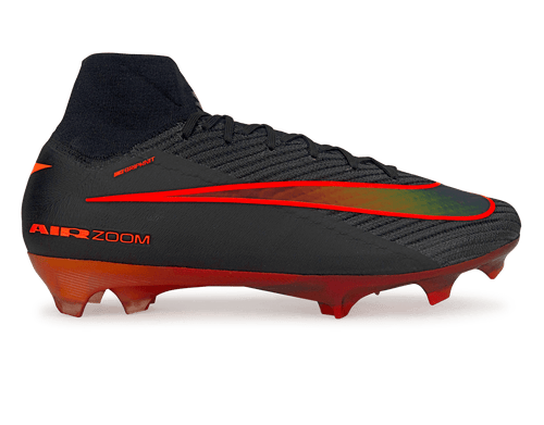 Nike Men's Zoom Mercurial Superfly 10 Elite FG LV8 Black/Hyper Crimson