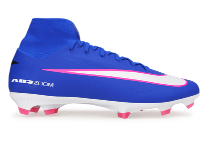 Nike Men's Zoom Mercurial Superfly 10 Pro FG Racer Blue/White