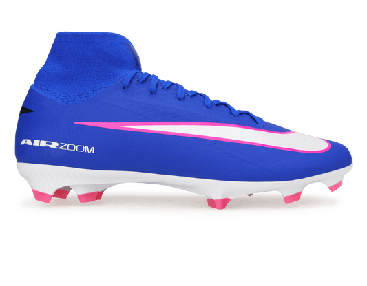 Nike Men's Zoom Mercurial Superfly 10 Pro FG Racer Blue/White