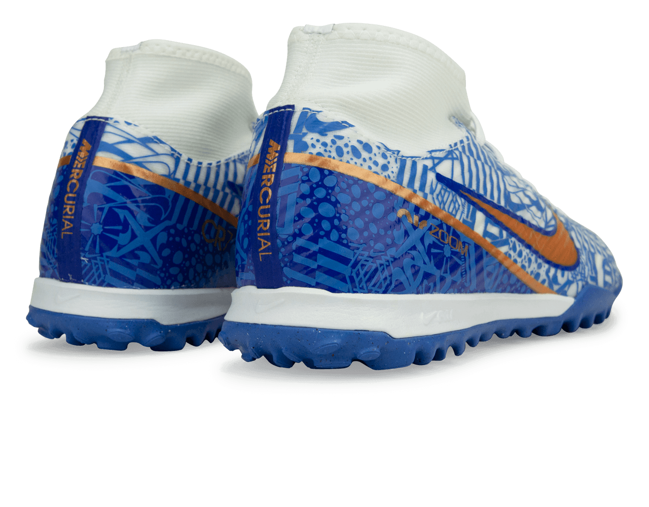 Nike Men's Zoom Mercurial Superfly 9 Academy CR7 TF White/Concord