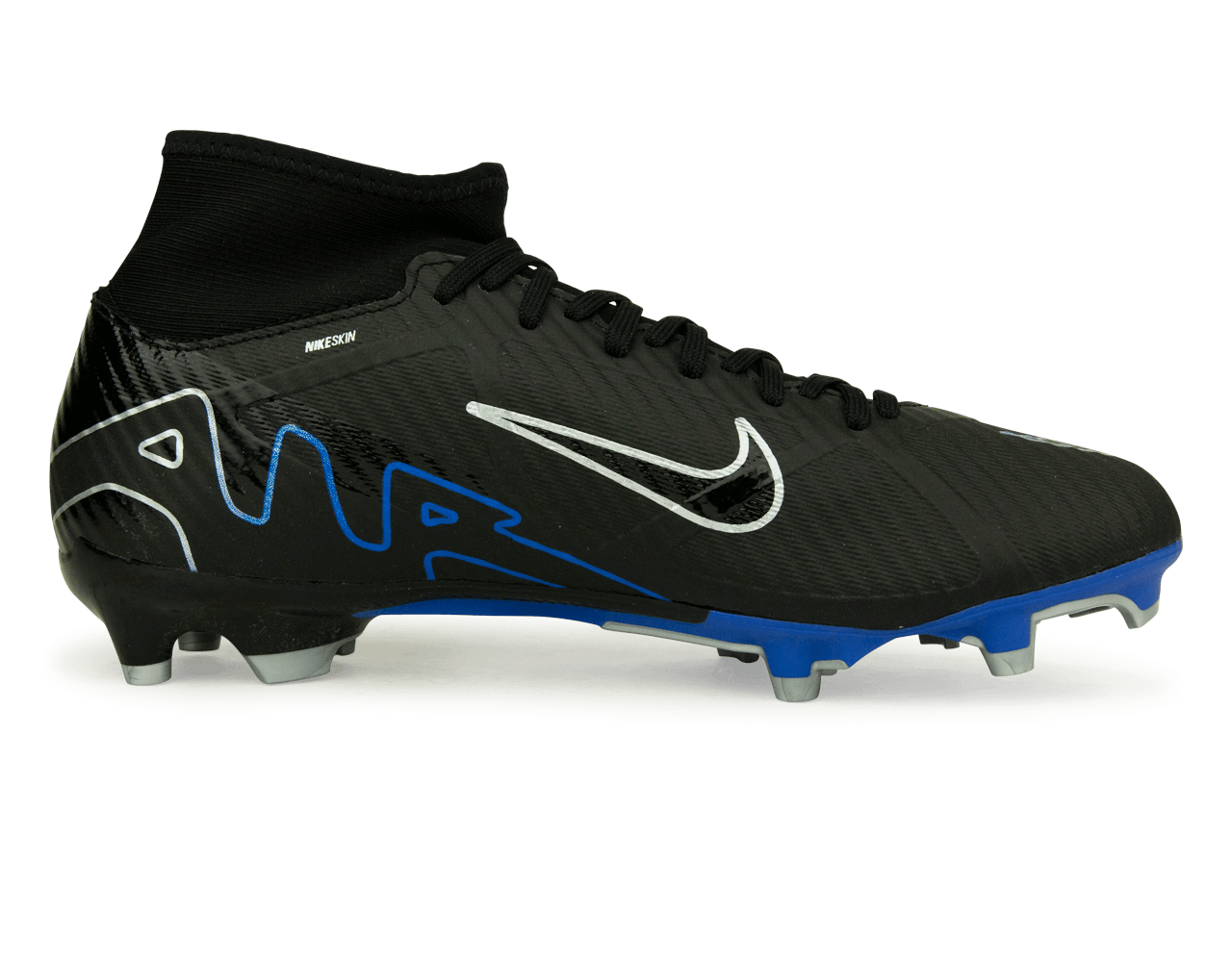 Nike Men's Zoom Mercurial Superfly 9 Academy FG/MG Black/Blue
