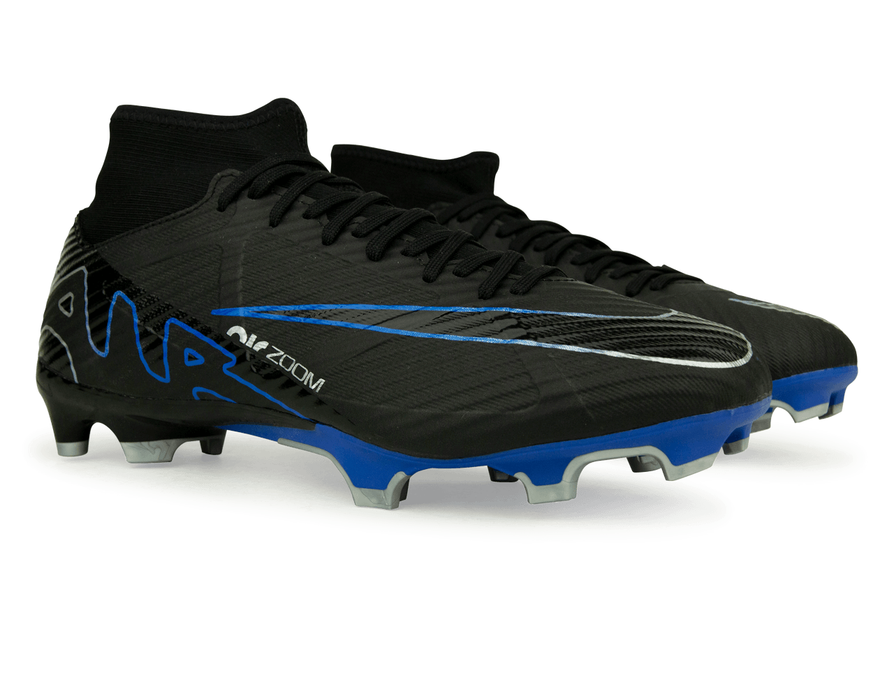 Nike Men's Zoom Mercurial Superfly 9 Academy FG/MG Black/Blue