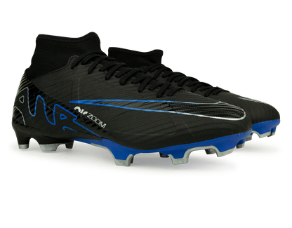 Nike Men's Zoom Mercurial Superfly 9 Academy FG/MG Black/Blue