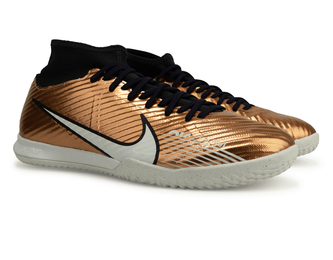 Nike Men's Zoom Mercurial Superfly 9 Academy IC Metallic Copper