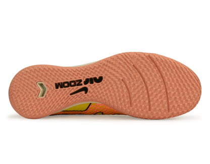 Nike Men's Zoom Mercurial Superfly 9 Academy IC Yellow Strike/Sunset Glow