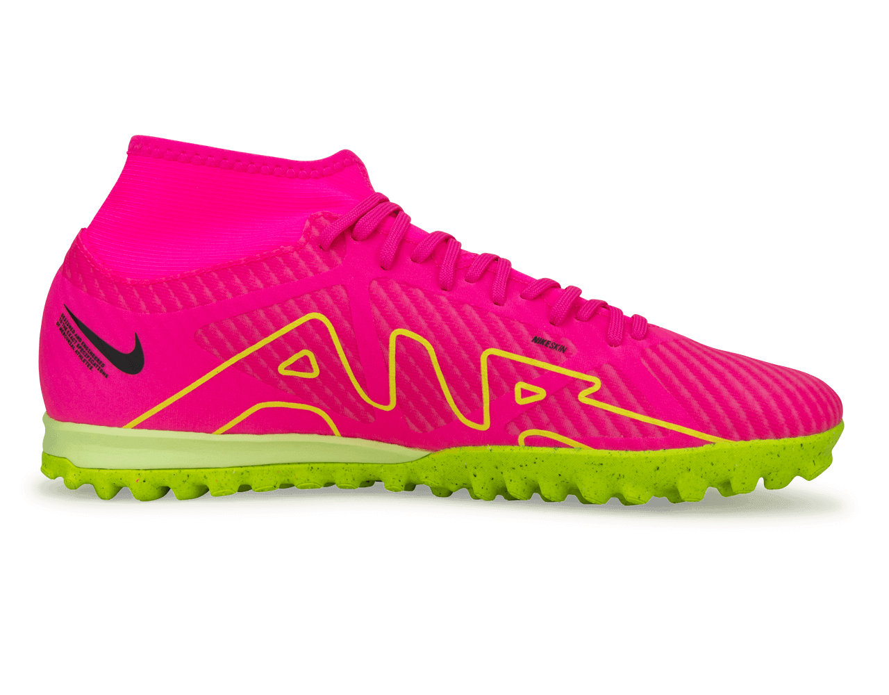 Nike Men's Zoom Mercurial Superfly 9 Academy TF Pink/Volt
