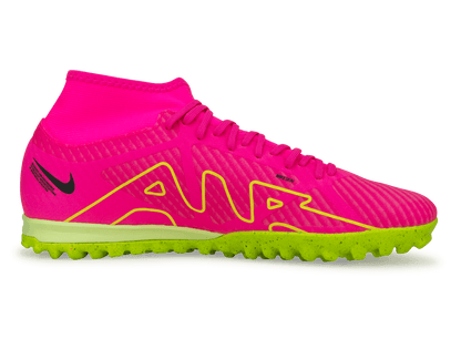 Nike Men's Zoom Mercurial Superfly 9 Academy TF Pink/Volt