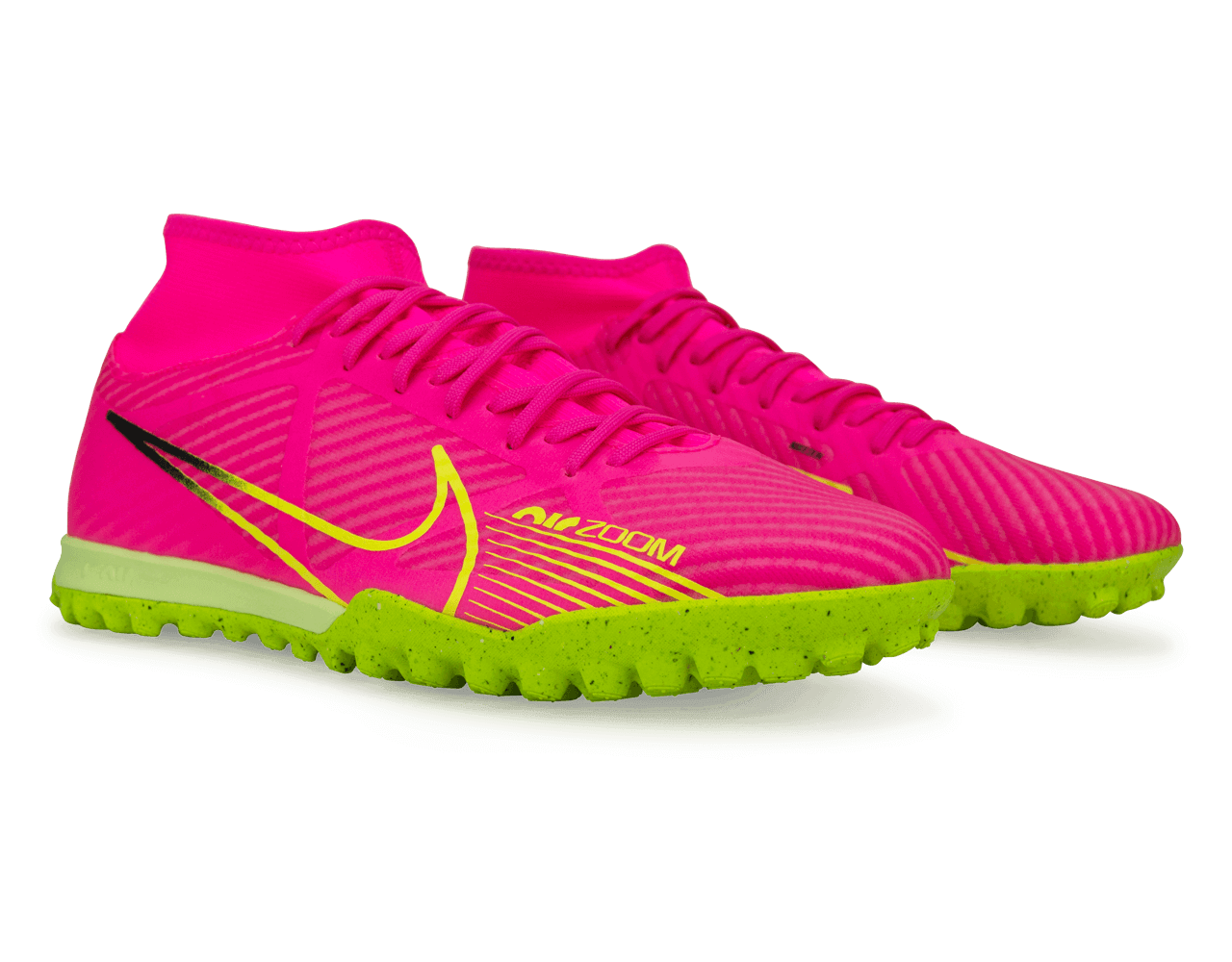 Nike Men's Zoom Mercurial Superfly 9 Academy TF Pink/Volt