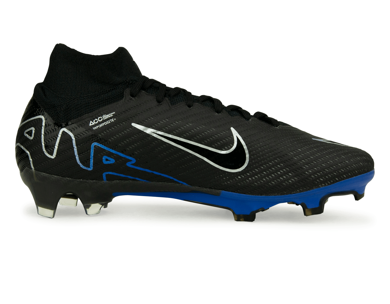 Nike Men's Zoom Mercurial Superfly 9 Elite FG Black/Blue