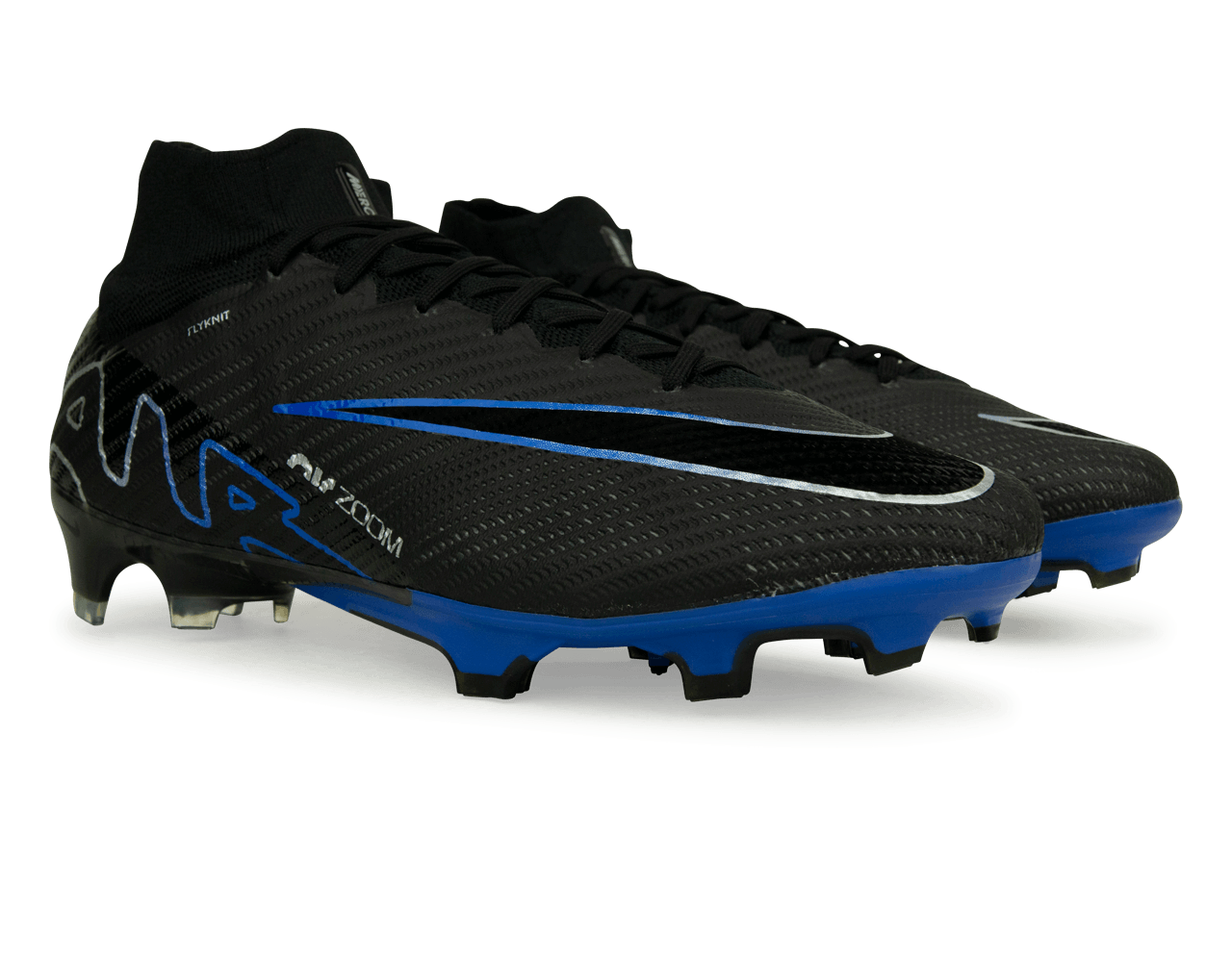 Nike Men's Zoom Mercurial Superfly 9 Elite FG Black/Blue