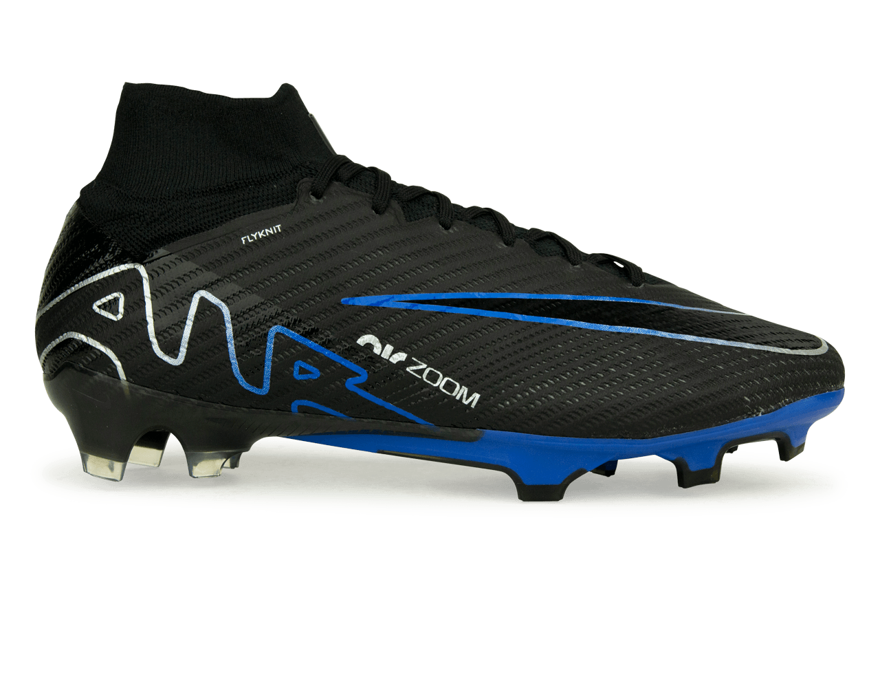 Nike Men's Zoom Mercurial Superfly 9 Elite FG Black/Blue