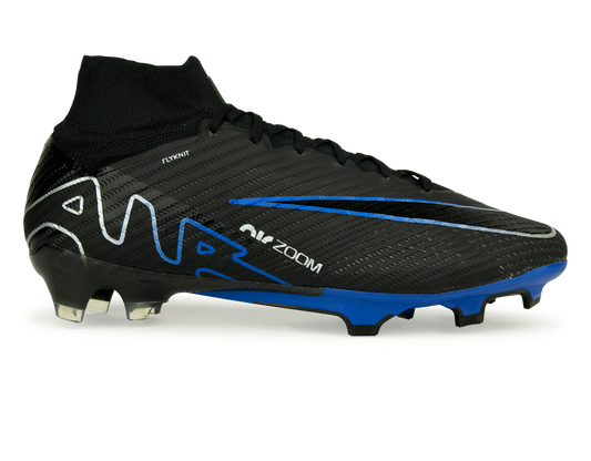 Nike Men's Zoom Mercurial Superfly 9 Elite FG Black/Blue
