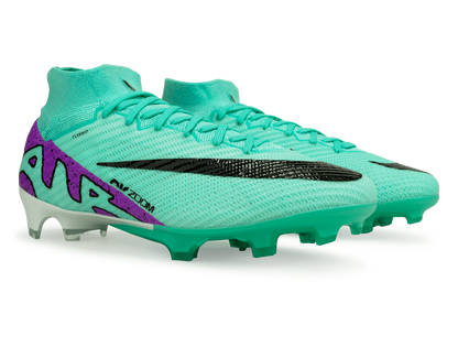 Nike Men's Zoom Mercurial Superfly 9 Elite FG Turquoise/Black/Purple