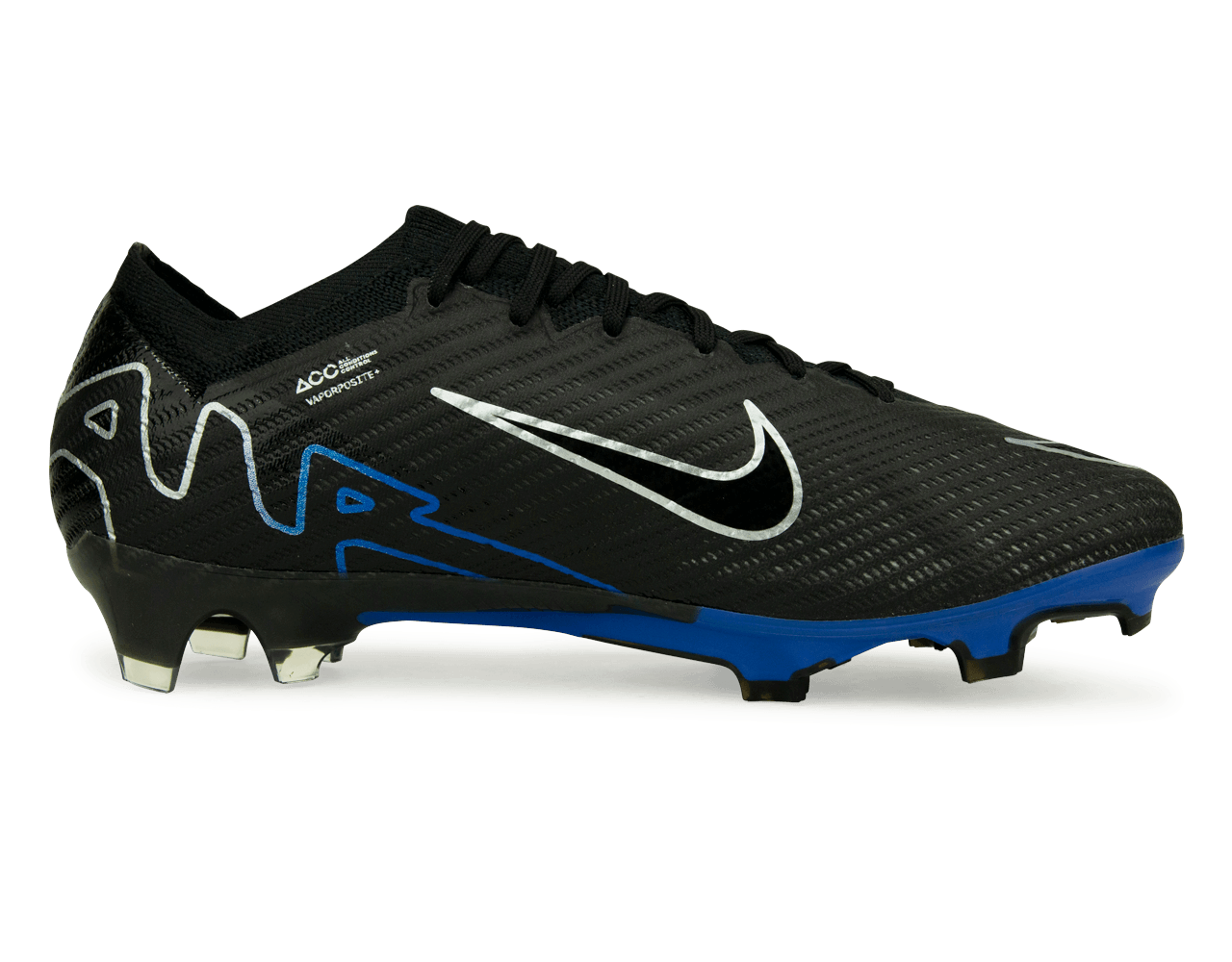 Nike Men's Zoom Mercurial Vapor 15 Elite FG Black/Blue