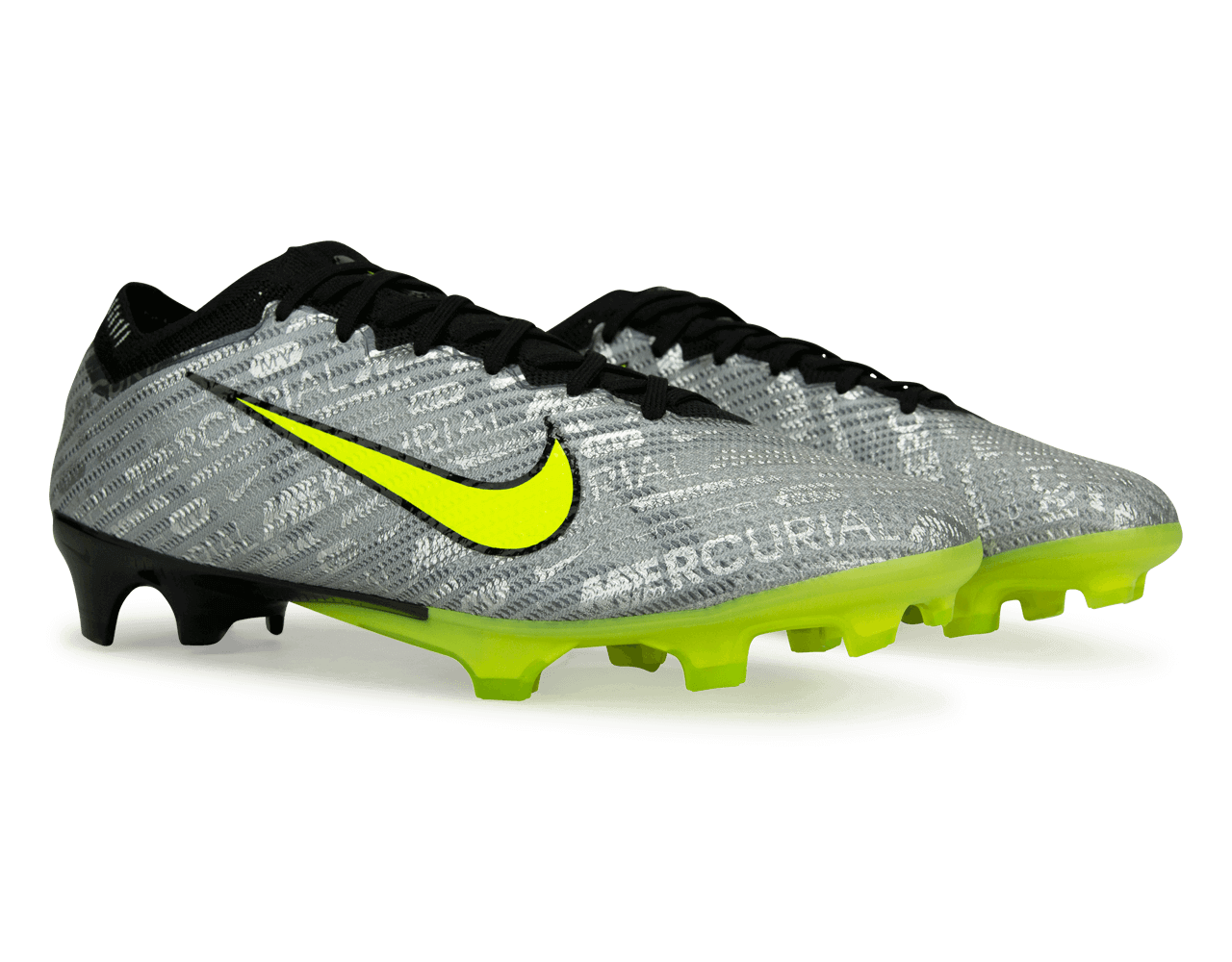 Nike Men's Zoom Mercurial Vapor 15 Elite XXV FG Silver/Volt