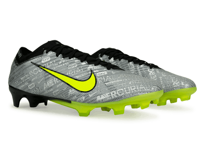 Nike Men's Zoom Mercurial Vapor 15 Elite XXV FG Silver/Volt