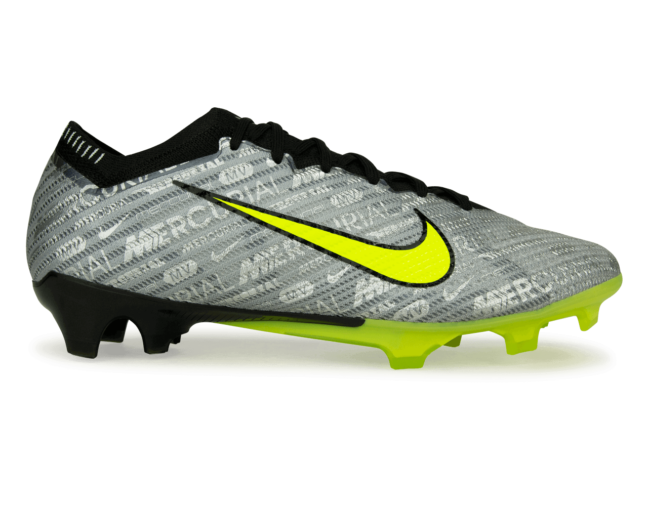 Nike Men's Zoom Mercurial Vapor 15 Elite XXV FG Silver/Volt