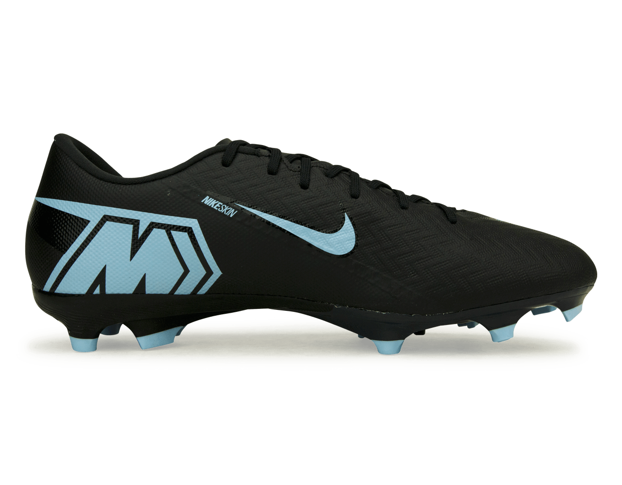 Nike Men's Zoom Mercurial Vapor 16 Academy FG/MG Black/Ice Blue