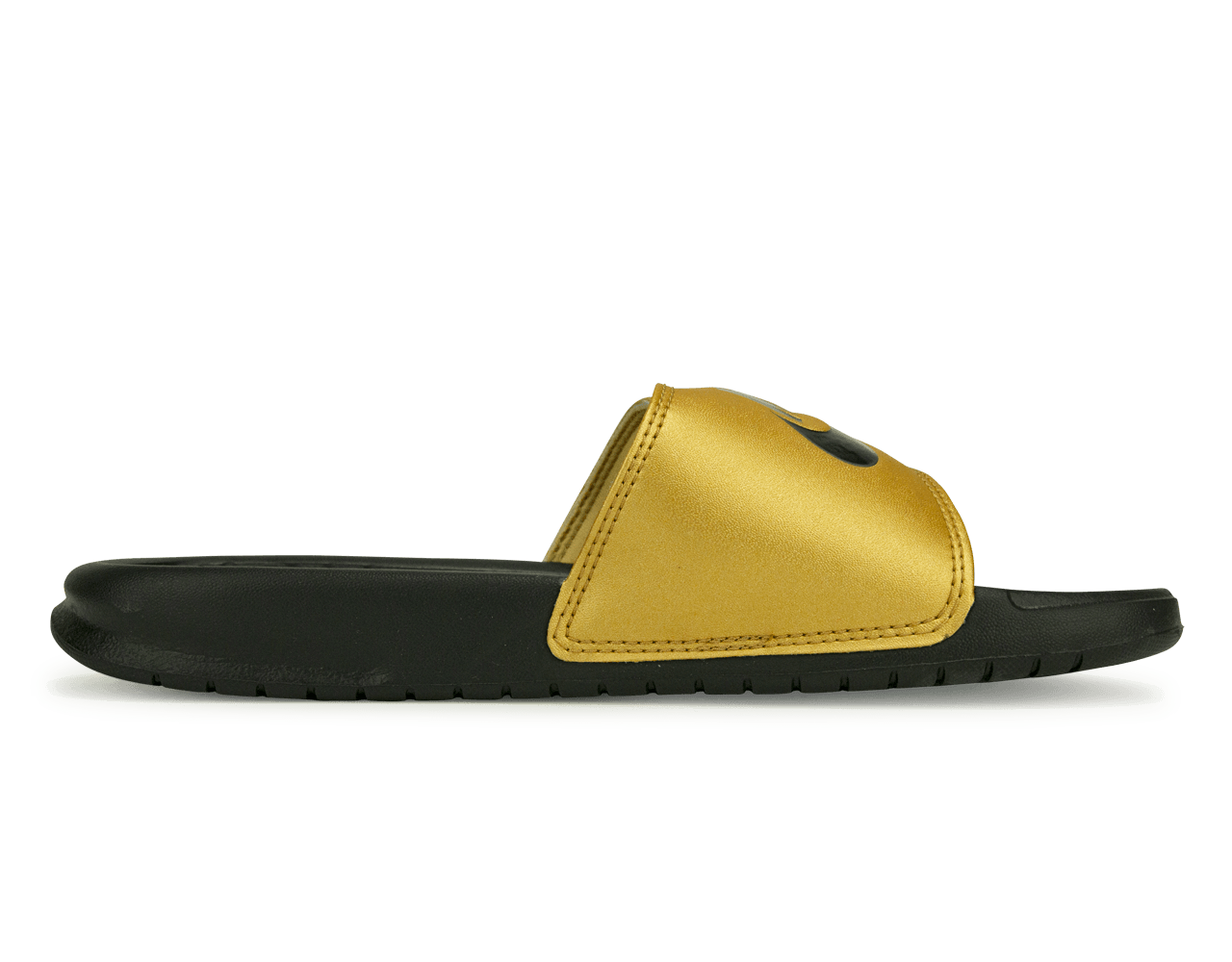 Nike Women's Benassi JDI Sandal Black/Metallic Gold