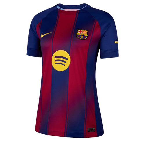 Nike Women's FC Barcelona 2025/26 Home Jersey Royal Blue/Red/Midwest Gold