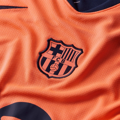 Nike Women's FC Barcelona 2025/26 Third Jersey Bright Mango/Midnight Navy