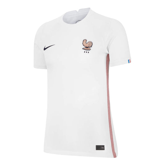 Nike Women's France 2022 Away Jersey White/Pink