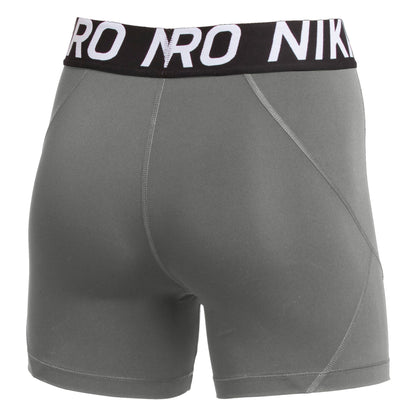 Nike Women's Pro 5 Inch Shorts Carbon Heather/Black